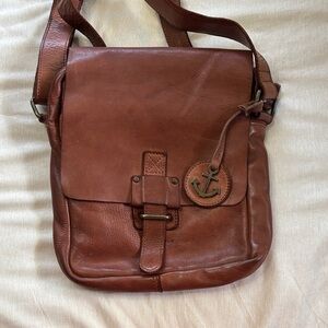 Brown Leather Crossbody Bag